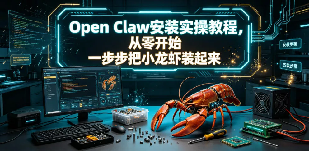 Open Claw安装实操教程，从零开始一步步一步步把小龙虾装起来网创项目-知识付费-在线课程-自媒体创业-网络副业-优利资源优利资源网