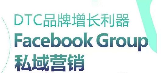 DTC品牌增长利器：Facebook Group私域营销策略网创项目-知识付费-在线课程-自媒体创业-网络副业-优利资源优利资源网