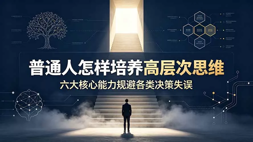 付费文章：普通人怎样培养高层次思维，六大核心能力规避各类决策失误网创项目-知识付费-在线课程-自媒体创业-网络副业-优利资源优利资源网