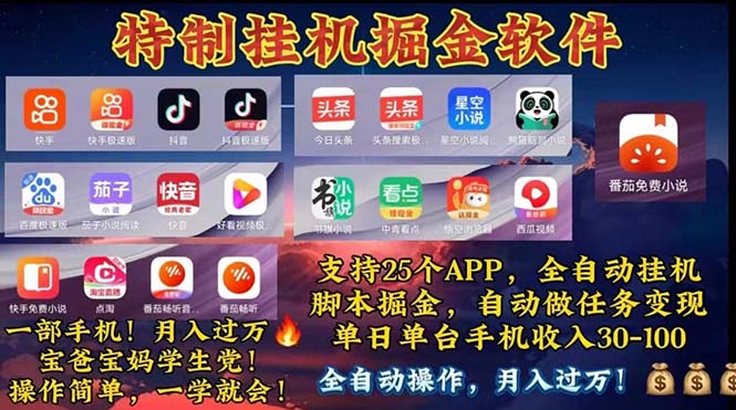 （11844期）挂机副业 月入过万，特别适合宝爸宝妈学生党，工作室特别推荐网创项目-知识付费-在线课程-自媒体创业-网络副业-优利资源优利资源网