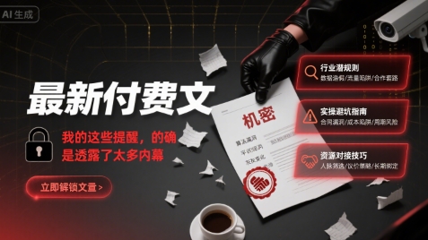 最新付费文：我的这些提醒，的确是透露了太多内幕网创项目-知识付费-在线课程-自媒体创业-网络副业-优利资源优利资源网