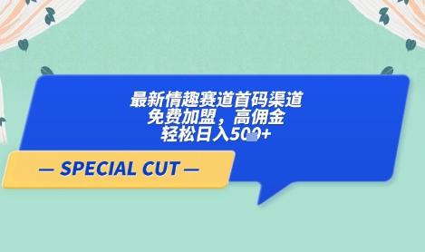 【轻云】最新情趣赛道首码渠道，免费加盟，高佣金，轻松日入5张+网创项目-知识付费-在线课程-自媒体创业-网络副业-优利资源优利资源网