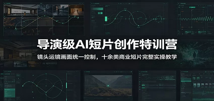 导演级AI短片创作特训营：镜头运镜画面统一控制，十余类商业短片完整实操教学(更新)网创项目-知识付费-在线课程-自媒体创业-网络副业-优利资源优利资源网