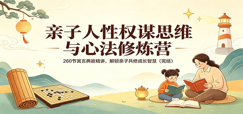 亲子人性权谋思维与心法修炼营：260节寓言典故精讲，解锁亲子共修成长智慧(完结)网创项目-知识付费-在线课程-自媒体创业-网络副业-优利资源优利资源网