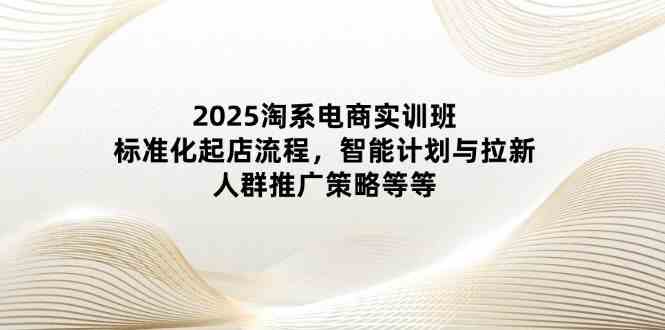 2025淘系电商实训班：标准化起店流程，智能计划与拉新，人群推广策略等等网创项目-知识付费-在线课程-自媒体创业-网络副业-优利资源优利资源网