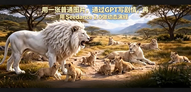 用一张普通图片，通过GPT写剧情，再用Seedance 2.0做动态演绎，居然能生成迪士尼风格搞笑动画网创项目-知识付费-在线课程-自媒体创业-网络副业-优利资源优利资源网