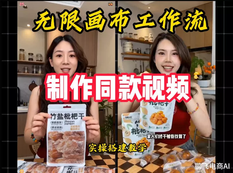 无限画布工作流一键复刻爆款带货视频，实操搭建，操作简单网创项目-知识付费-在线课程-自媒体创业-网络副业-优利资源优利资源网