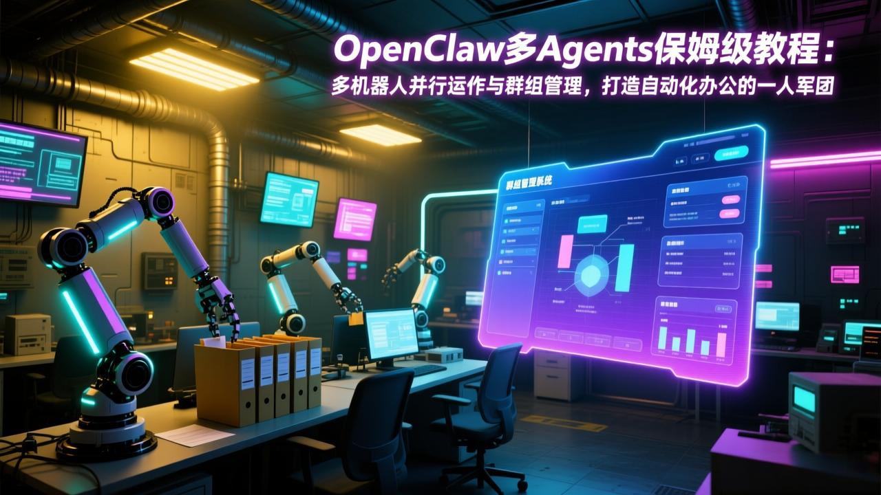 OpenClaw多Agents保姆级教程：多机器人并行运作与群组管理，打造自动化办公的一人军团网创项目-知识付费-在线课程-自媒体创业-网络副业-优利资源优利资源网