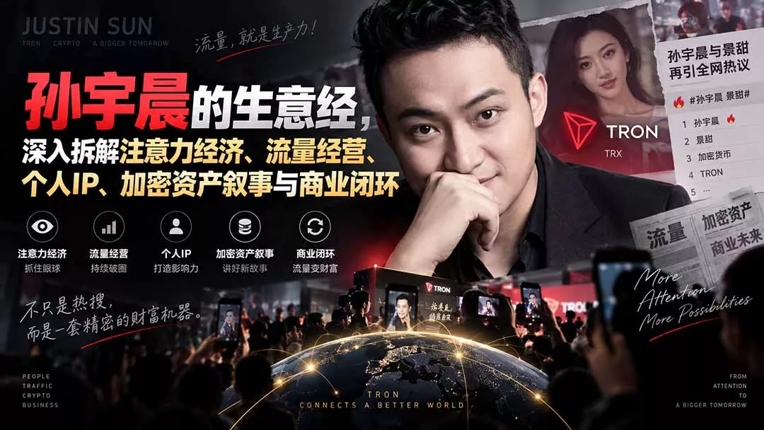 某星球精华文章——孙宇晨的生意经，深入拆解注意力经济、流量经营、个人IP、加密资产叙事与商业闭环网创项目-知识付费-在线课程-自媒体创业-网络副业-优利资源优利资源网