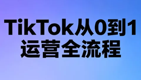 绿洲·TikTok从0到1运营全流程(更新7月)网创项目-知识付费-在线课程-自媒体创业-网络副业-优利资源优利资源网