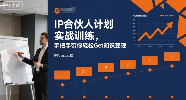 IP合伙人计划实战训练，手把手带你轻松Get知识变现网创项目-知识付费-在线课程-自媒体创业-网络副业-优利资源优利资源网