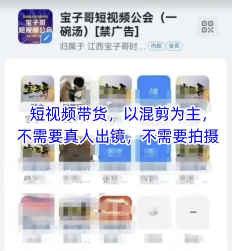 宝子哥头部团队短视频带货，以混剪为主，不需要真人出镜，不需要拍摄【更新8月】网创项目-知识付费-在线课程-自媒体创业-网络副业-优利资源优利资源网
