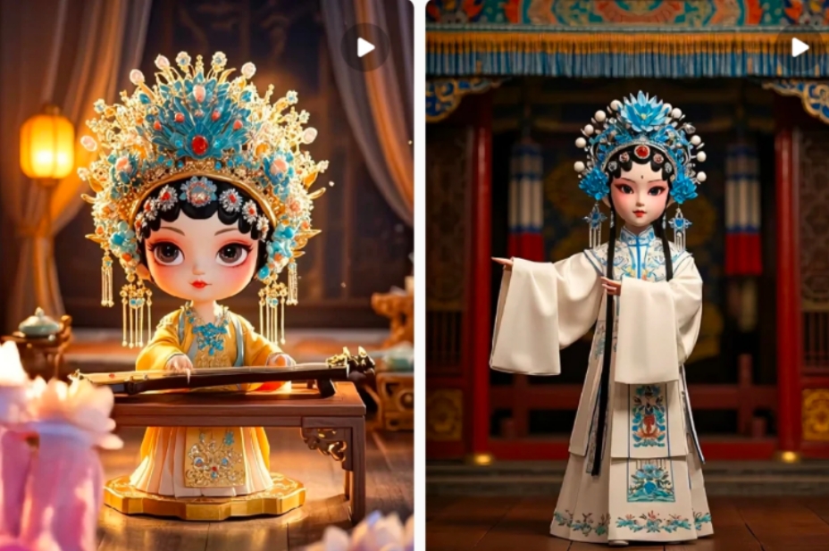 利用AI制做Q版古风娃娃视频，只需三步新手也能做出流量好到爆（附教程+提示…插图1