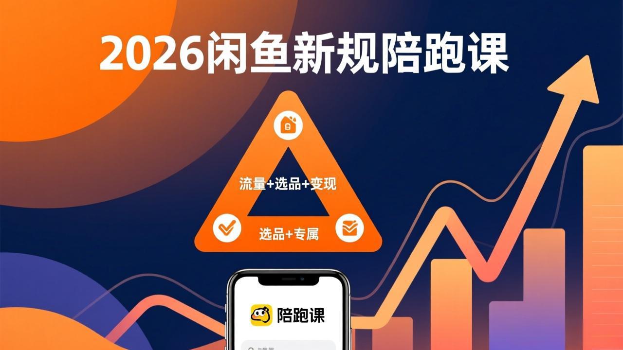 2026闲鱼高阶陪跑课全新上线，带你吃透新规玩转选品流量，从零搭建稳定变现盈利体系网创项目-知识付费-在线课程-自媒体创业-网络副业-优利资源优利资源网