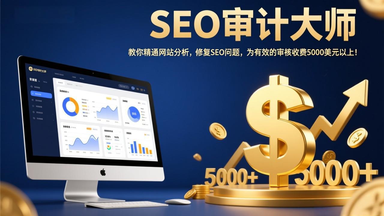 SEO审计大师：教你精通网站分析，修复SEO问题，为有效的审核收费5000美元以上！网创项目-知识付费-在线课程-自媒体创业-网络副业-优利资源优利资源网
