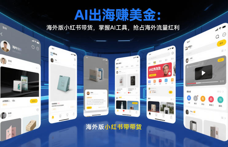 AI出海賺美金：海外版小红书带货，掌握AI工具，抢占海外流量红利(更新2026)网创项目-知识付费-在线课程-自媒体创业-网络副业-优利资源优利资源网