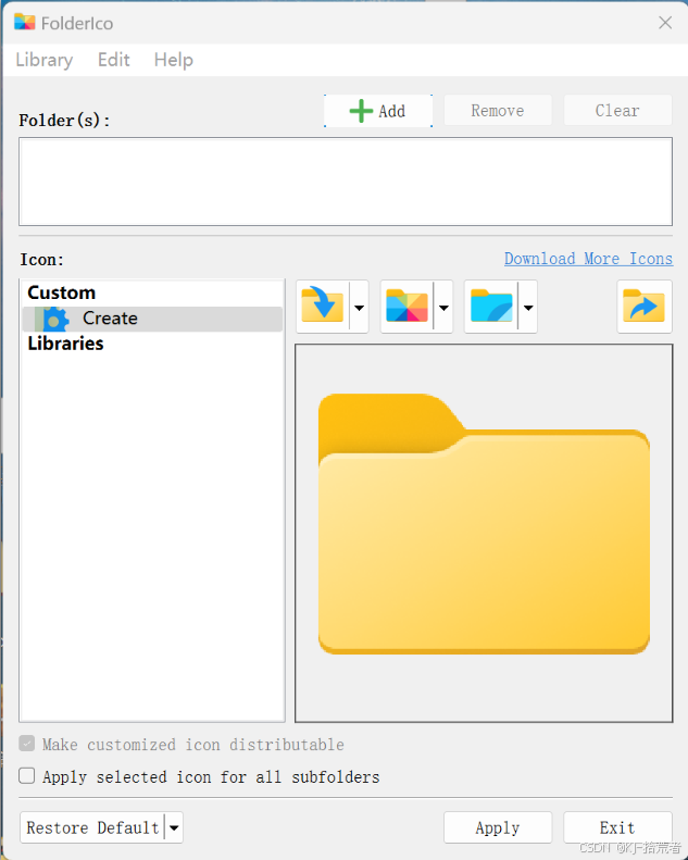 FolderIco文件夹颜色更改工具v8.1网创项目-知识付费-在线课程-自媒体创业-网络副业-优利资源优利资源网