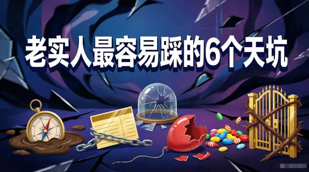 付费文章：老实人最容易踩的6个天坑网创项目-知识付费-在线课程-自媒体创业-网络副业-优利资源优利资源网