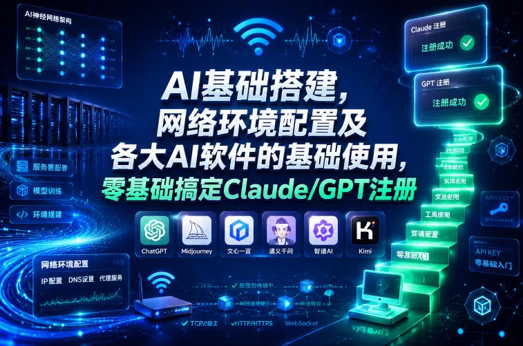 AI基础搭建，网络环境配置及各大AI软件的基础使用，零基础搞定Claude/GPT注册网创项目-知识付费-在线课程-自媒体创业-网络副业-优利资源优利资源网