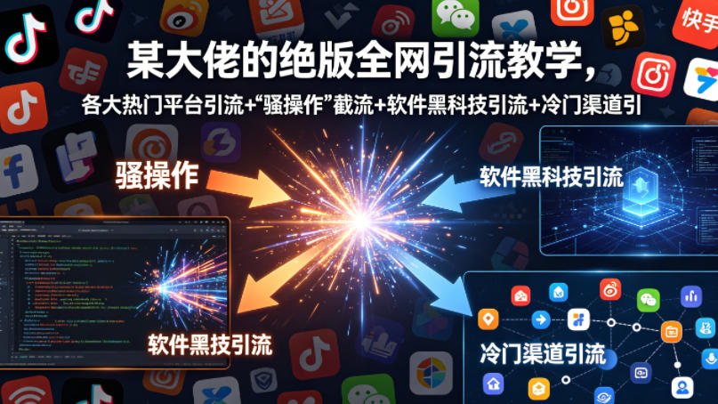 某大佬的绝版全网引流教学，各大热门平台引流+网创项目-知识付费-在线课程-自媒体创业-网络副业-优利资源优利资源网