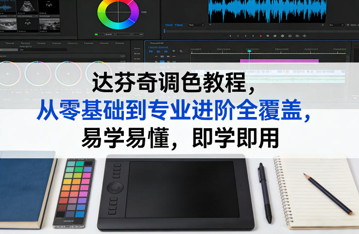 达芬奇调色教程，从零基础到专业进阶全覆盖，易学易懂，即学即用网创项目-知识付费-在线课程-自媒体创业-网络副业-优利资源优利资源网