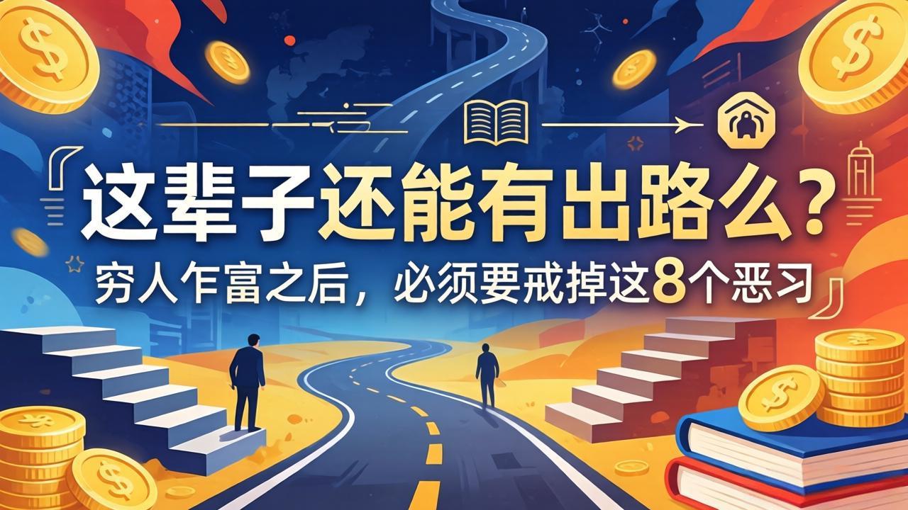 关于人生两篇付费文章【这辈子还能有出路么？】【穷人乍富之后，必须要戒掉这8个恶习】网创项目-知识付费-在线课程-自媒体创业-网络副业-优利资源优利资源网