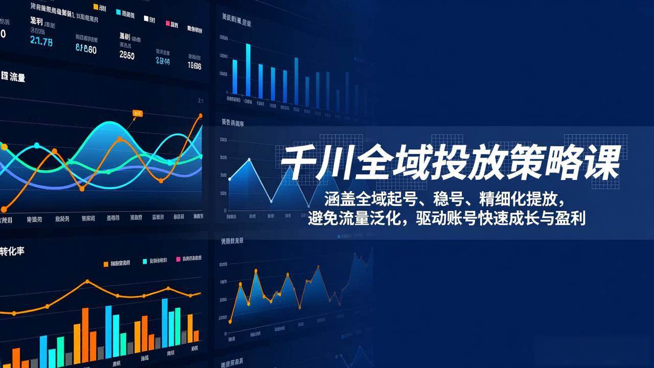 （17285期）千川全域投放策略课：涵盖全域起号、稳号、精细化投放，避免流量泛化，驱动账号快速成长与盈利网创项目-知识付费-在线课程-自媒体创业-网络副业-优利资源优利资源网