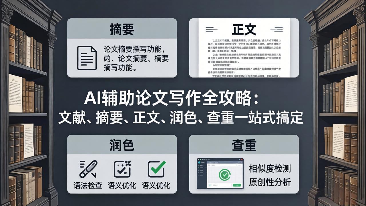 AI辅助论文写作全攻略：文献、摘要、正文、润色、查重一站式搞定网创项目-知识付费-在线课程-自媒体创业-网络副业-优利资源优利资源网