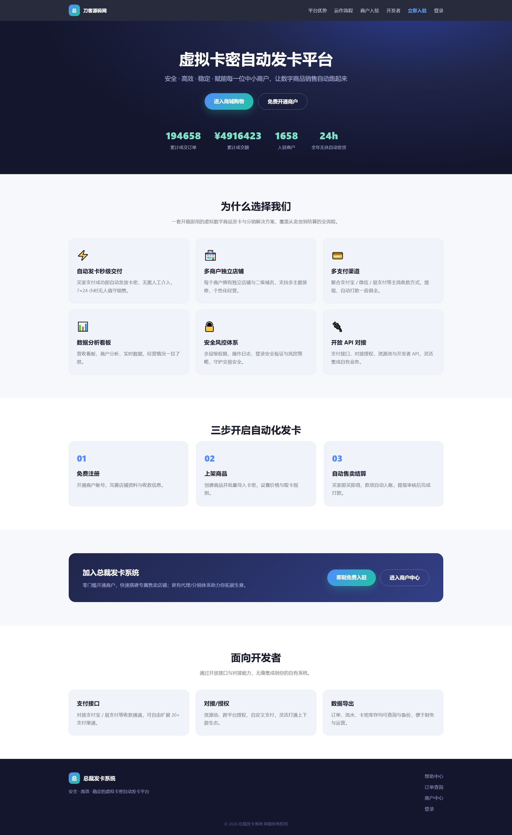 总裁自动发卡系统源码网创项目-知识付费-在线课程-自媒体创业-网络副业-优利资源优利资源网