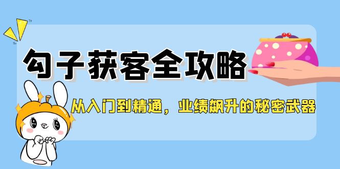 从入门到精通，勾子获客全攻略，业绩飙升的秘密武器网创项目-知识付费-在线课程-自媒体创业-网络副业-优利资源优利资源网