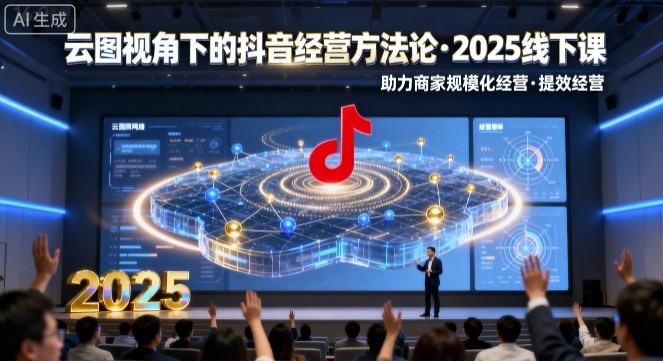 云图视角下的抖音经营方法论，2025线下课，助力商家规模化经营，提效经营（录音+字幕）网创项目-知识付费-在线课程-自媒体创业-网络副业-优利资源优利资源网