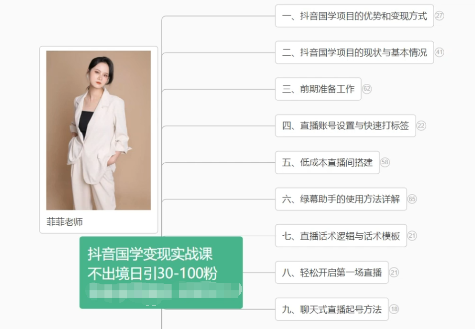 抖音国学变现项目：不出境日引30-100粉实战课程网创项目-知识付费-在线课程-自媒体创业-网络副业-优利资源优利资源网