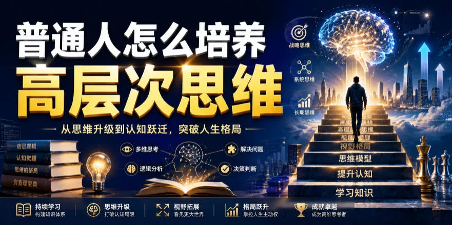 公众号付费文章：普通人怎么培养高层次思维网创项目-知识付费-在线课程-自媒体创业-网络副业-优利资源优利资源网