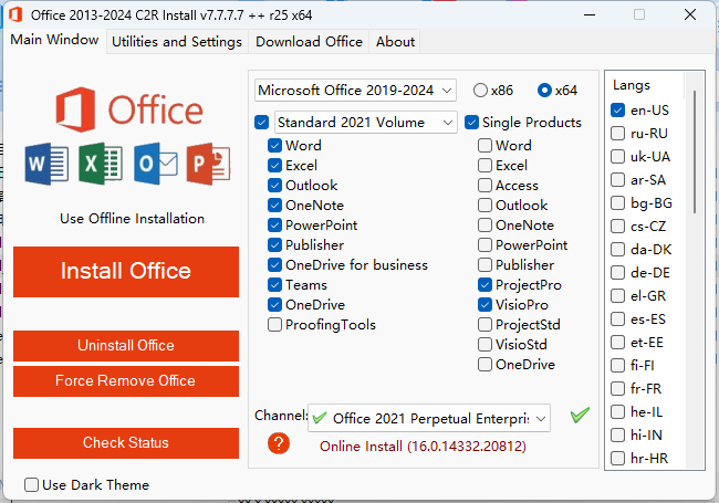 Office 2013-2024 C2R Install网创项目-知识付费-在线课程-自媒体创业-网络副业-优利资源优利资源网