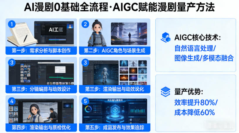AI漫剧0基础全流程，快速掌握AIGC赋能的漫剧量产方法网创项目-知识付费-在线课程-自媒体创业-网络副业-优利资源优利资源网