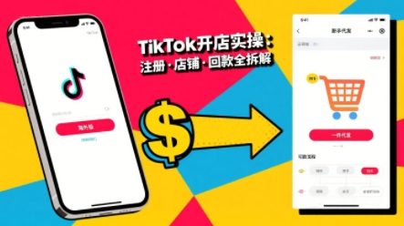 TikTok从开店到投流的进阶课，从基础实操到高阶技巧一网打尽网创项目-知识付费-在线课程-自媒体创业-网络副业-优利资源优利资源网