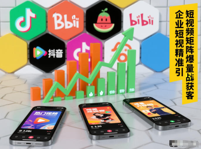 企业短视频精准引流矩阵获客，短视频矩阵爆量战法网创项目-知识付费-在线课程-自媒体创业-网络副业-优利资源优利资源网