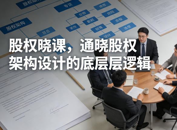 股权晓课，通晓股权架构设计的底层逻辑网创项目-知识付费-在线课程-自媒体创业-网络副业-优利资源优利资源网