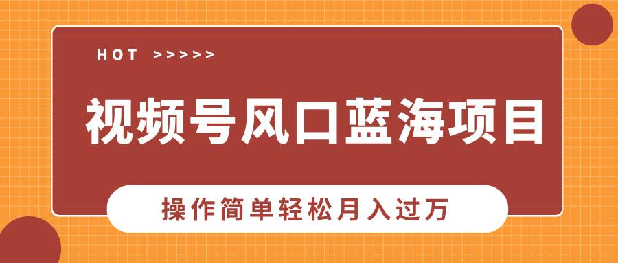 （13945期）视频号风口蓝海项目，中老年人的流量密码，操作简单轻松月入过万网创项目-知识付费-在线课程-自媒体创业-网络副业-优利资源优利资源网