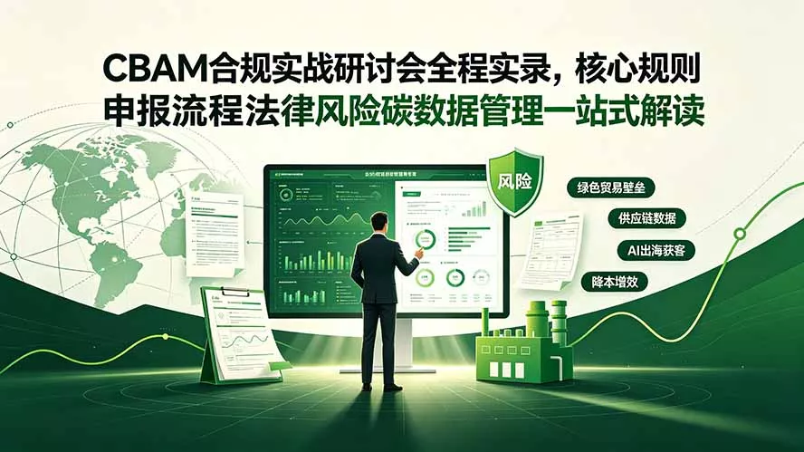CBAM合规实战研讨会全程实录，核心规则申报流程法律风险碳数据管理一站式解读网创项目-知识付费-在线课程-自媒体创业-网络副业-优利资源优利资源网