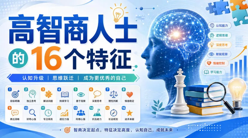 付费文章:高智商人士的16个特征 付费文章:高智商人士的16个特征