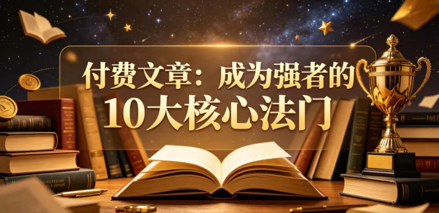 付费文章：成为强者的10大核心法门网创项目-知识付费-在线课程-自媒体创业-网络副业-优利资源优利资源网