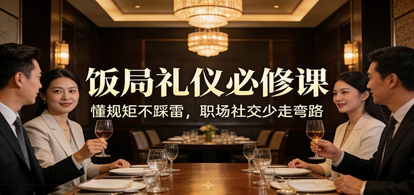 公众号收费文章：《饭局礼仪必修课：懂规矩不踩雷，职场社交少走弯路》网创项目-知识付费-在线课程-自媒体创业-网络副业-优利资源优利资源网