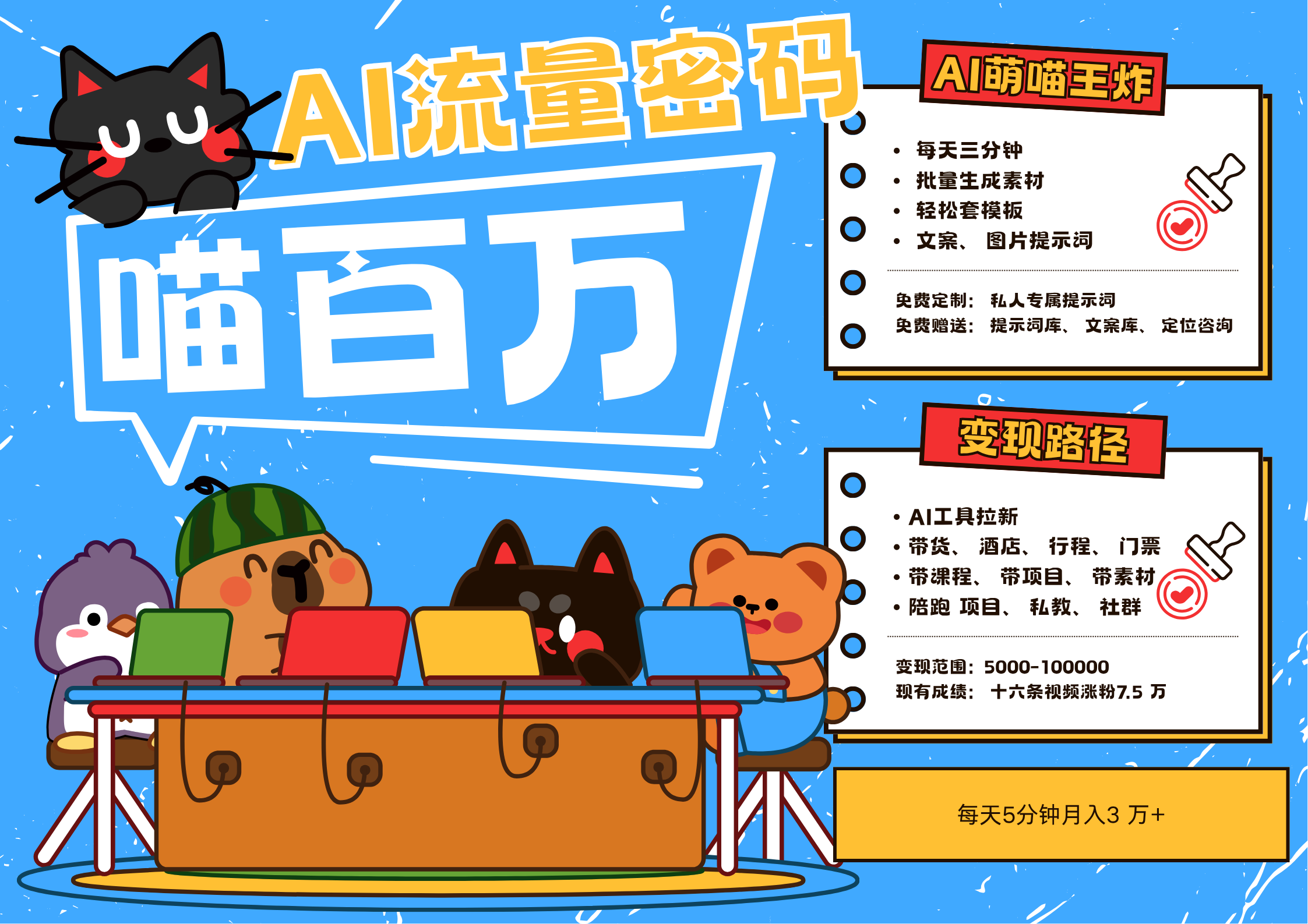 AI+宠物+旅行，2025最火流量密码 轻松用AI宠物做文旅账号，N种变现渠道月入五位数网创项目-知识付费-在线课程-自媒体创业-网络副业-优利资源优利资源网