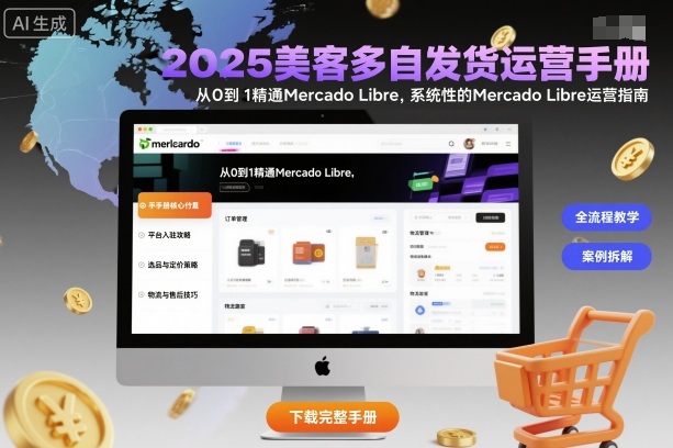 2025美客多自发货运营手册：从0到1精通Mercado Libre，系统性的Mercado Libre运营指南网创项目-知识付费-在线课程-自媒体创业-网络副业-优利资源优利资源网