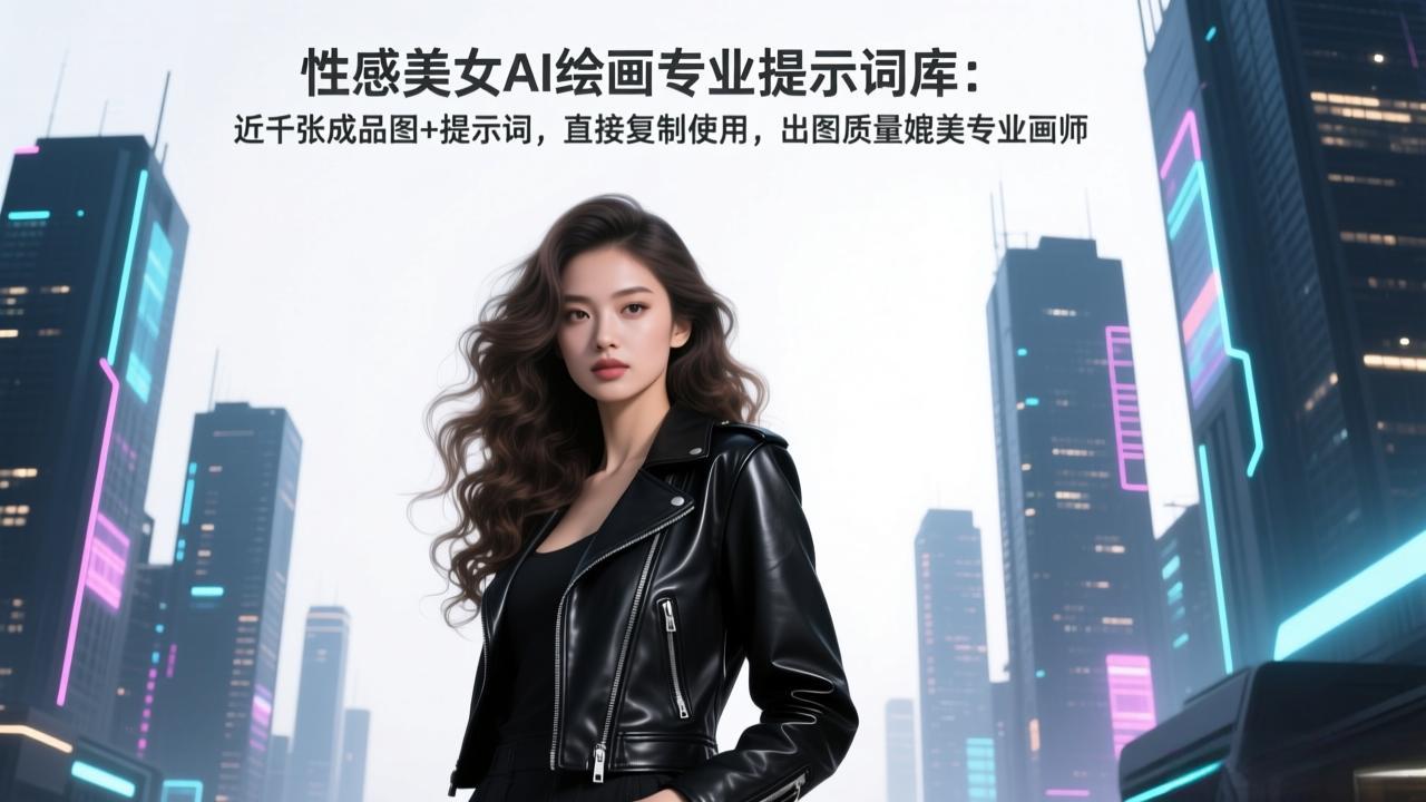 性感美女AI绘画专业提示词库：近千张成品图+提示词，直接复制使用，出图质量媲美专业画师网创项目-知识付费-在线课程-自媒体创业-网络副业-优利资源优利资源网