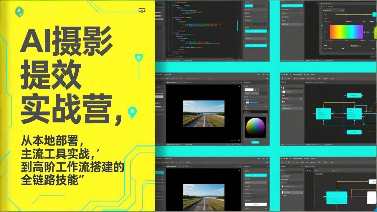 （17393期）AI+摄影提效实战营，从本地部署，主流工具实战，到高阶工作流搭建的全链路技能网创项目-知识付费-在线课程-自媒体创业-网络副业-优利资源优利资源网