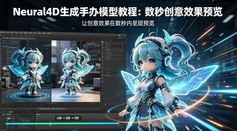 Neural4D生成手办模型教程，让创意效果在数秒内呈现预览网创项目-知识付费-在线课程-自媒体创业-网络副业-优利资源优利资源网
