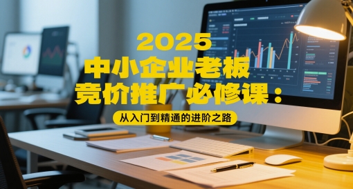 2025中小企业老板竞价推广必修课：从入门到精通的进阶之路网创项目-知识付费-在线课程-自媒体创业-网络副业-优利资源优利资源网