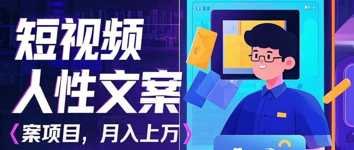 利用AI自动制作短视频人性文案项目：揭秘月入上万的精准流量变现秘籍网创项目-知识付费-在线课程-自媒体创业-网络副业-优利资源优利资源网